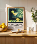 Margarita recipe wall art for trendy homes