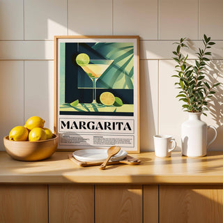 contemporary cocktail glass art with bright and bold colours