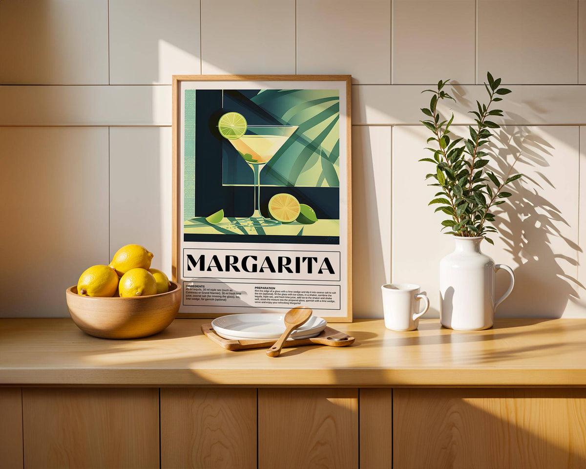 contemporary cocktail glass art with bright and bold colours