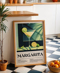 Margarita cocktail recipe wall art