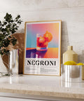 Bold Italian Negroni drink poster