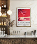 Bold vodka cranberry drink poster