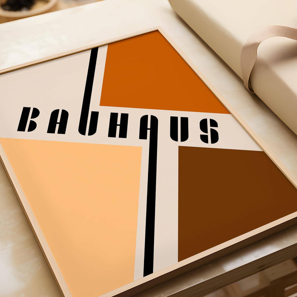 Large modern mid century poster for statement walls