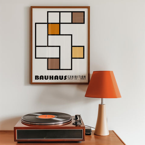 Minimalist Bauhaus art for contemporary home decor.