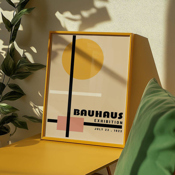 Clean and structured office prints with bold yellow for workspaces