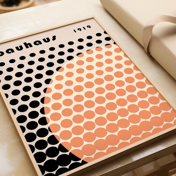 Cool art poster inspired by Bauhaus 1919 design