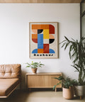 Living room decor abstract print