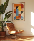 Bauhaus inspired modern wall poster