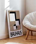 Modern Bauhaus wall art for living room