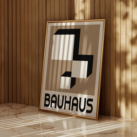 Classic minimalist Bauhaus art for walls