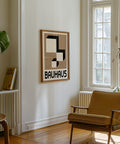 Timeless black and white Bauhaus print for decor