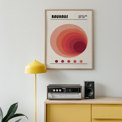 Bauhaus 1923 inspired geometric wall art