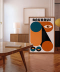 Abstract geometric Bauhaus art for modern office spaces