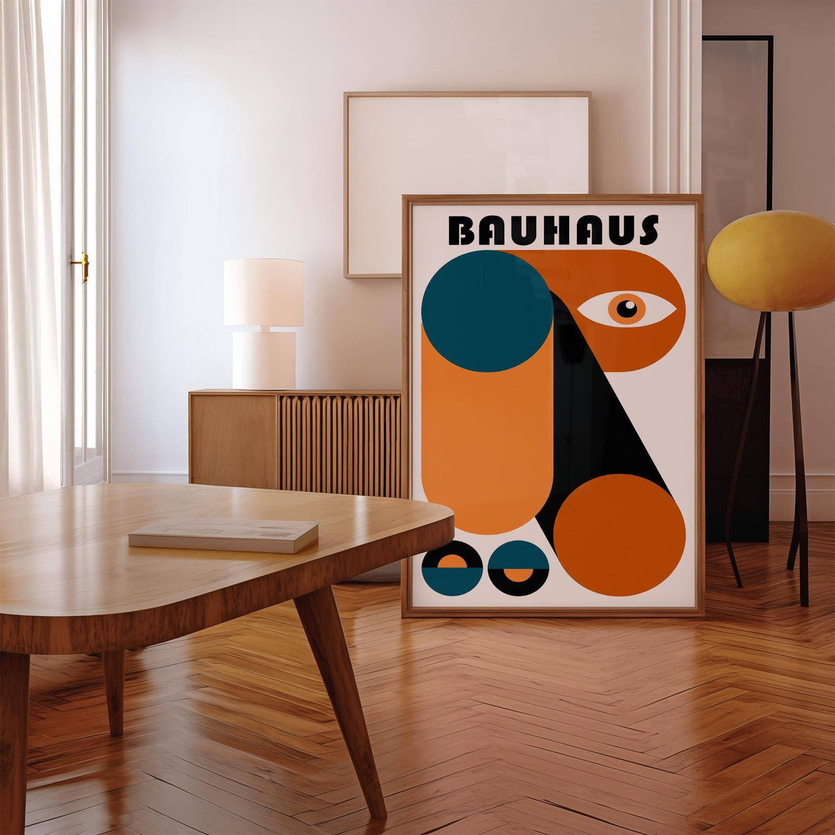 Minimalist fun colorful print perfect for creative spaces