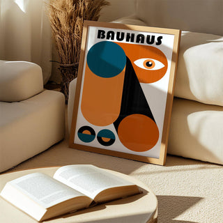 Bauhaus fun colorful print for contemporary decor