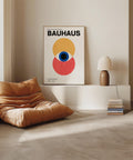 Abstract Bauhaus art print with geometric shapes