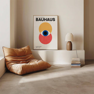 Minimalist Bauhaus style poster for contemporary interiors
