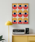 Bauhaus furniture group-inspired geometric wall art