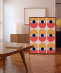 Eye-catching Bauhaus poster with vibrant geometric shapes