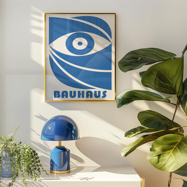 Elegant Bauhaus eye poster for home and office decor