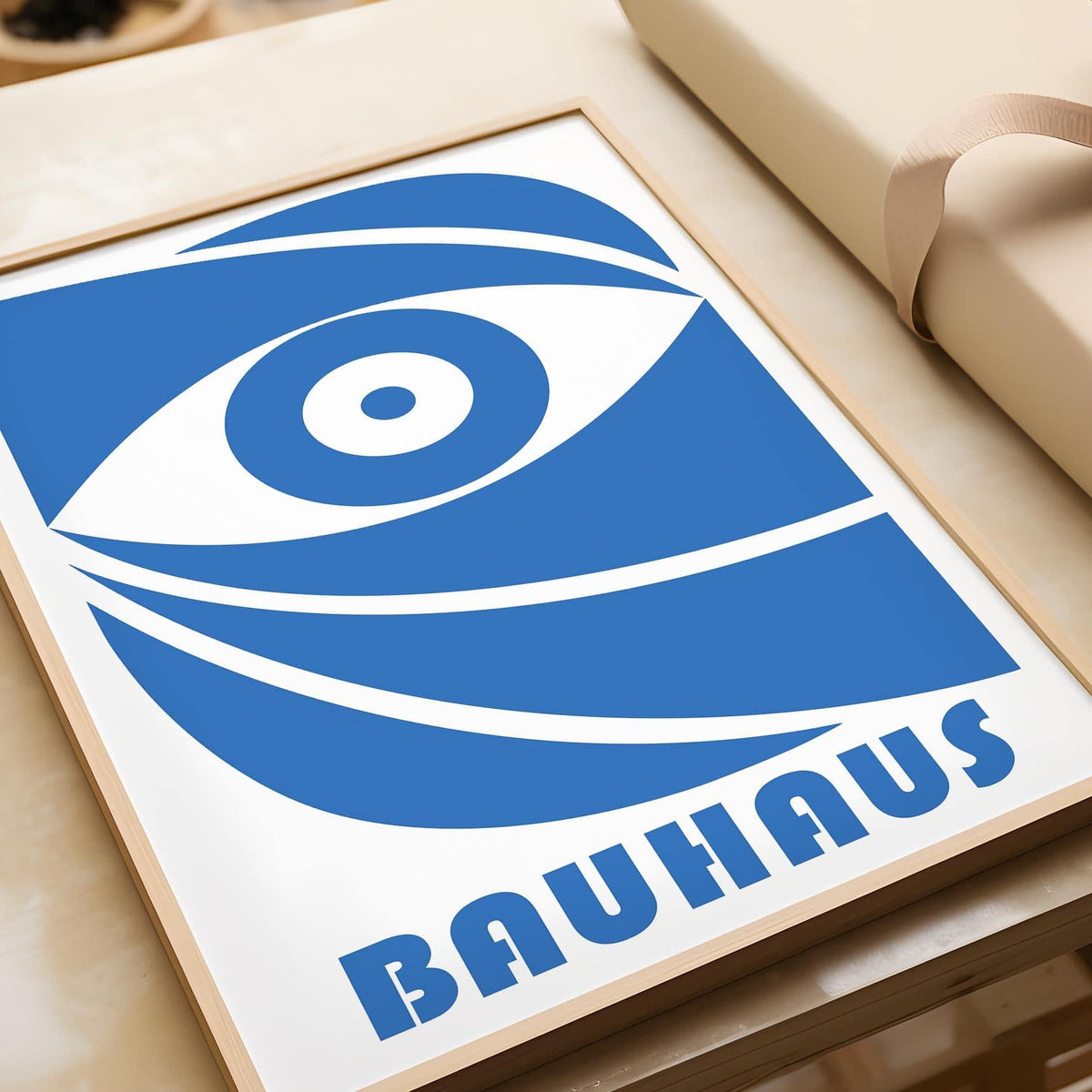 Bauhaus eye poster inspired by Bauhaus modernist art