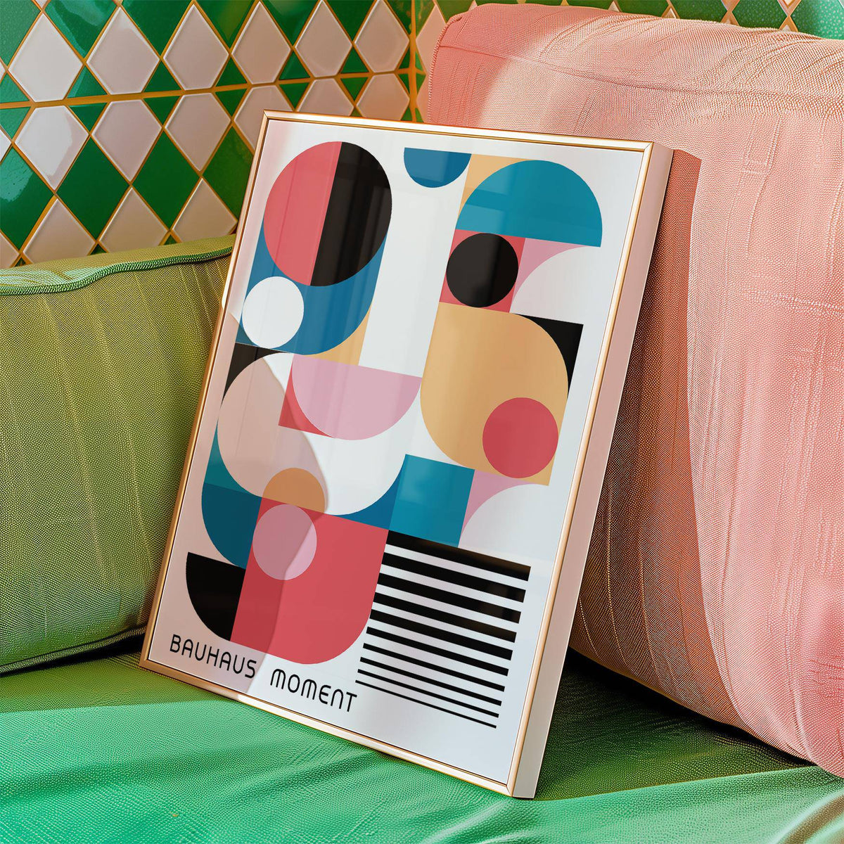 Minimalist Bauhaus Poster Color home decor.