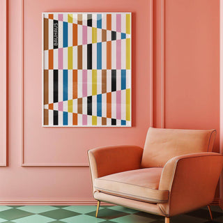 Colorful block print for playful and modern interiors