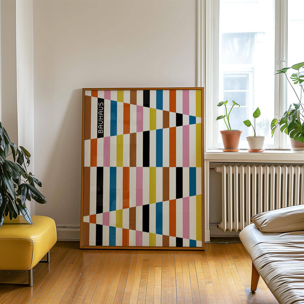 Large colorful block print for statement wall art
