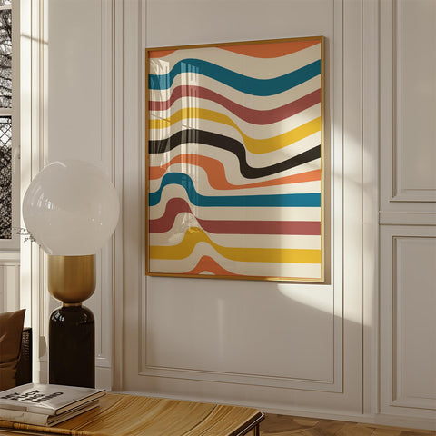 Modern abstract art poster for living room and office