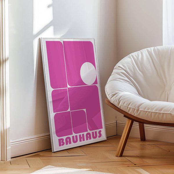 Modern wall art pink piece for minimalist interiors