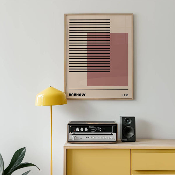 Geometric Bauhaus 1923 art for creative spaces
