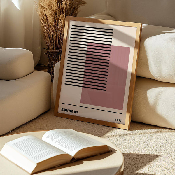 Large Bauhaus 1923 art print for statement walls