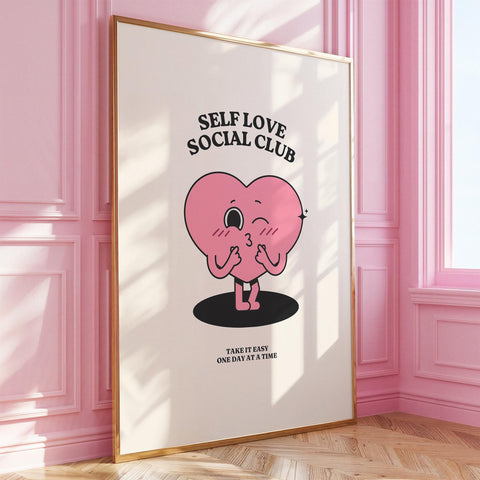 Self Love Social Club wall art