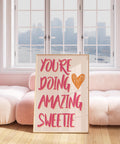 Inspirational wall art for cozy spaces