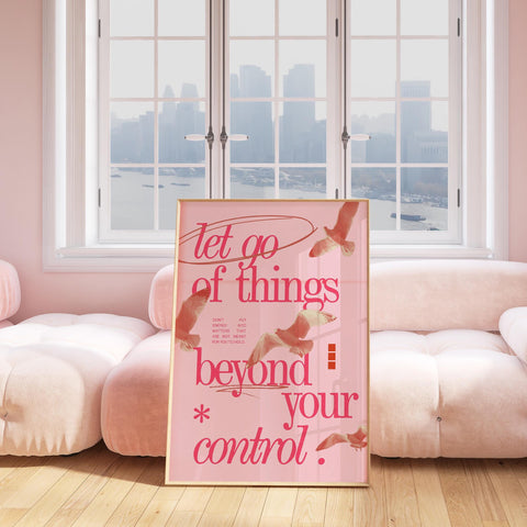 Inspirational art print with peaceful message