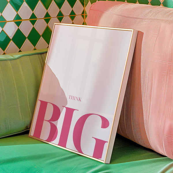 Dorm room inspiration shown with encouraging posters for students print