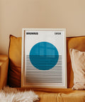 Blue circle Bauhaus poster