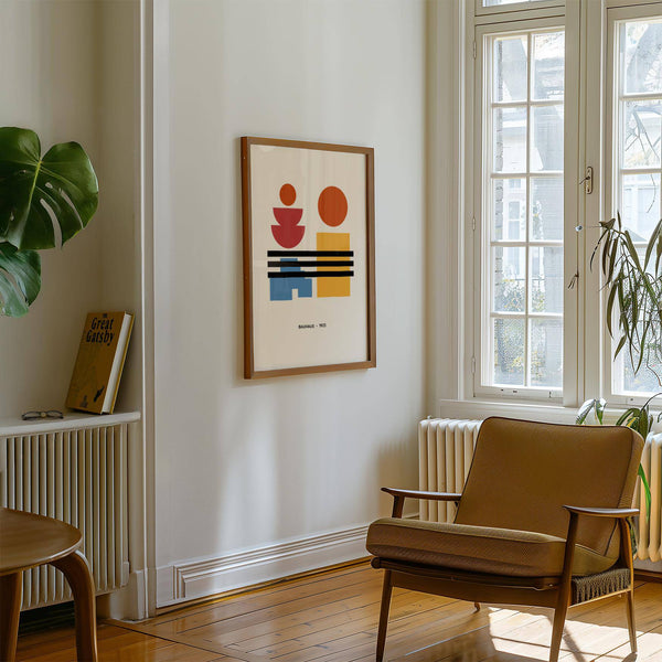 Abstract geometric minimalist art for modern interiors