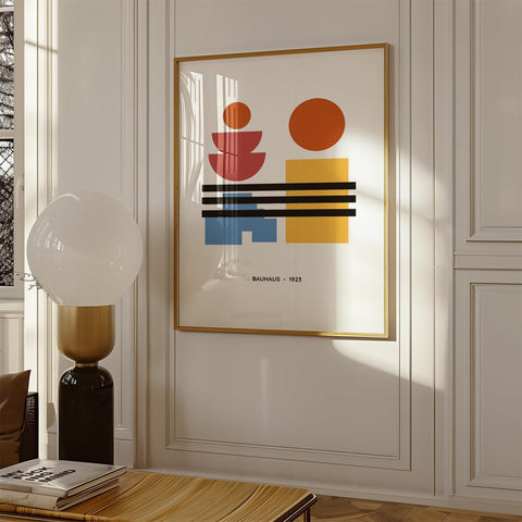 Bauhaus 1923 geometric poster