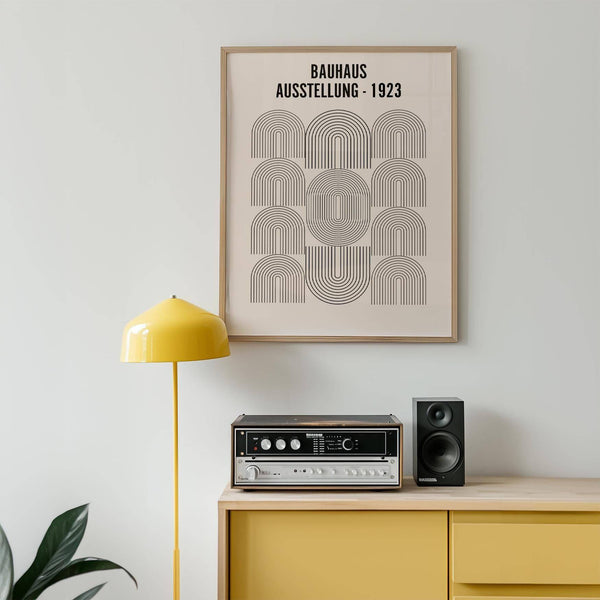 Bauhaus Minimalism Art inspired by geometric patterns
