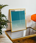 Mid-century modern abstract wall art print