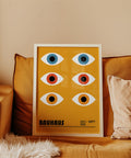 Abstract geometric art in Bauhaus style