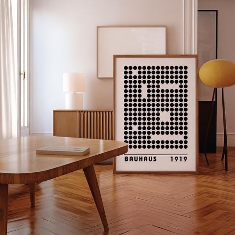 Contemporary geometric print for offices