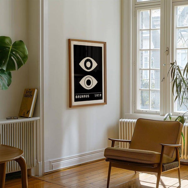 Minimalist eye art perfect for contemporary interiors