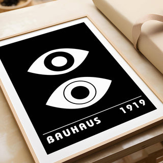 Unique eye art print designed for modernist spaces