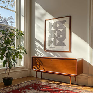 Bauhaus wall art ideal for industrial and Scandinavian decor
