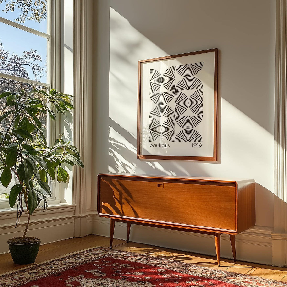 Bauhaus wall art ideal for industrial and Scandinavian decor