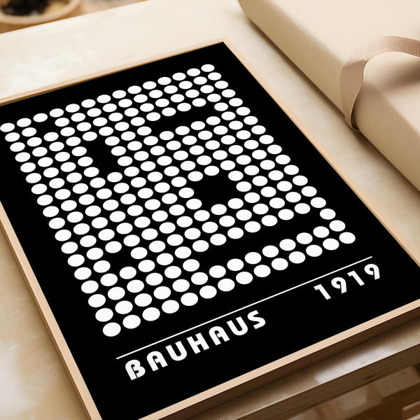 Unique digital wall art print featuring dynamic dot composition