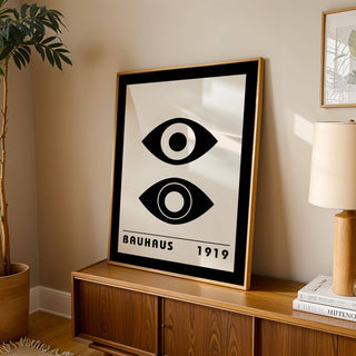 Large Bauhaus art print for modern home decor