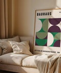 Vibrant Bauhaus geometric poster for kitchens